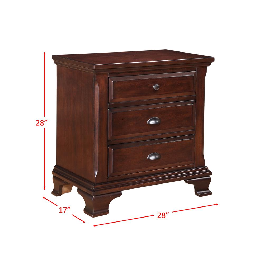 Brinley Cherry Queen Storage Bed. Picture 18