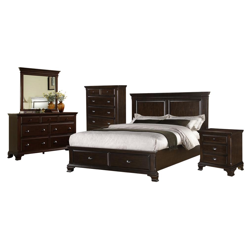Brinley Cherry Queen Storage Bed. Picture 19