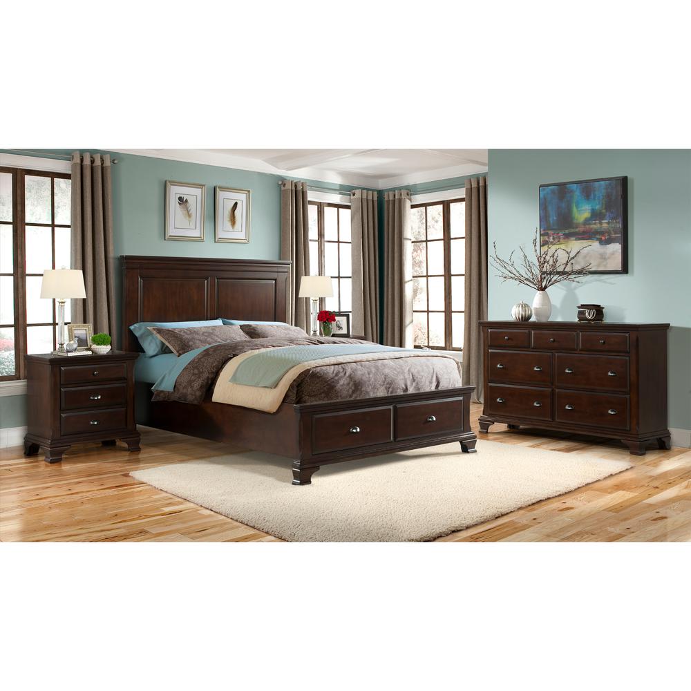 Brinley Cherry Nightstand. Picture 2