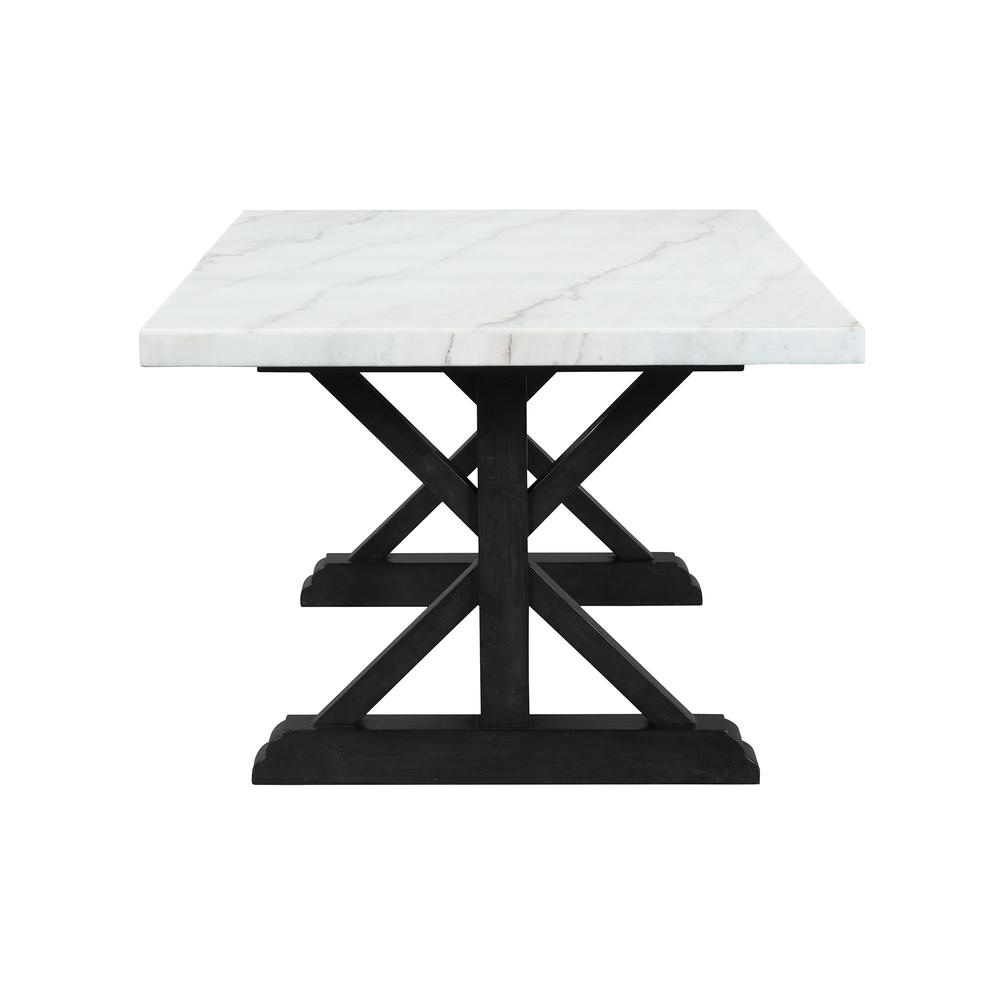 Stratton 70" Marble Standard Height Dining Table. Picture 3