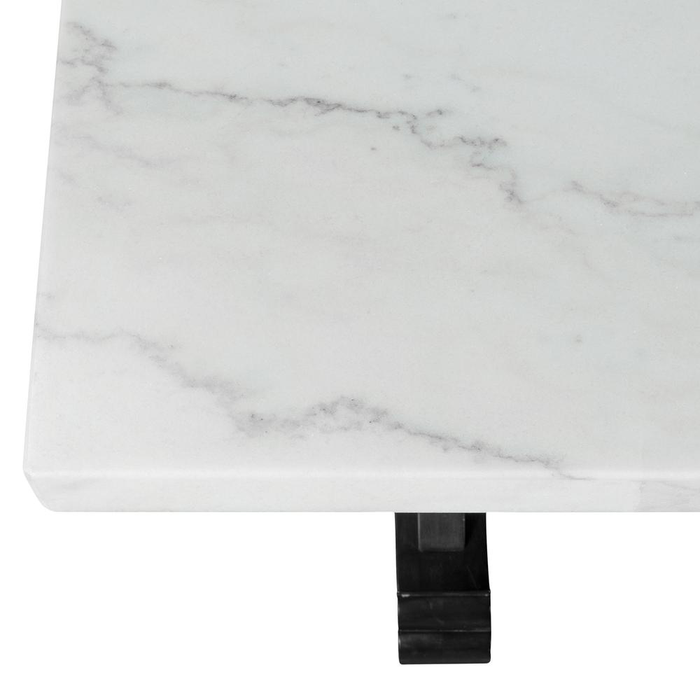Stratton 70" Marble Standard Height Dining Table. Picture 6