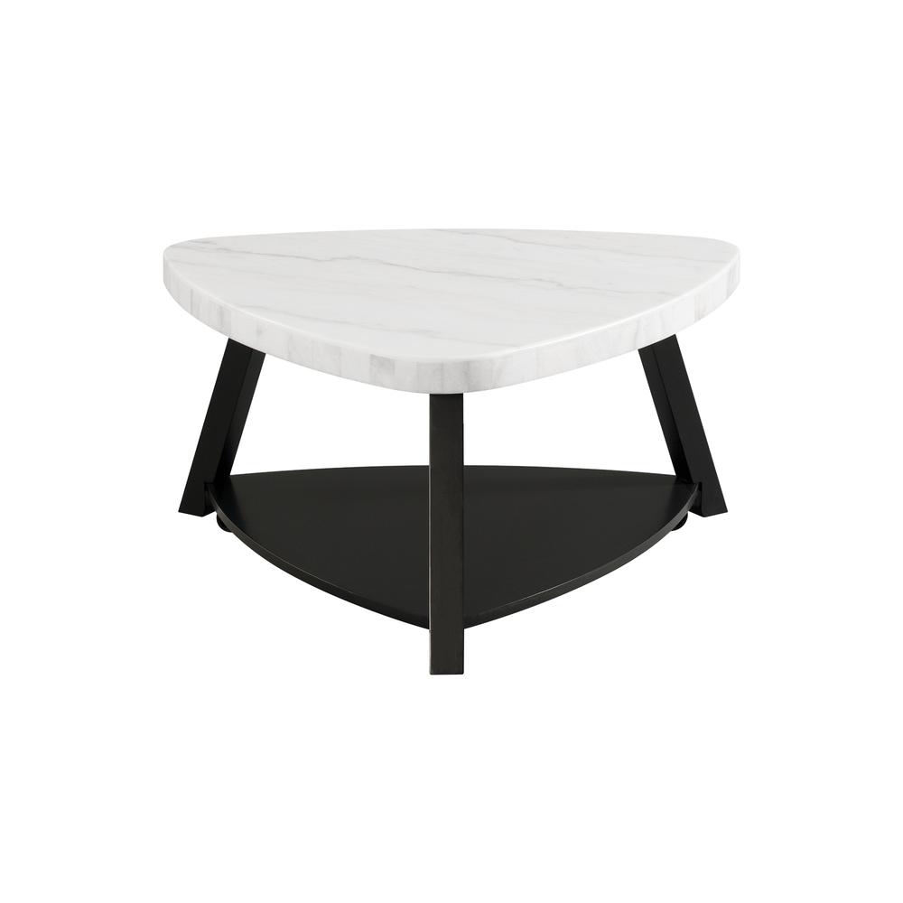 Lena White Marble Top Coffee Table. Picture 3