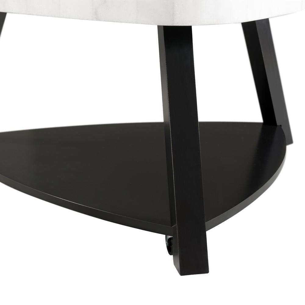 Lena White Marble Top Coffee Table. Picture 6