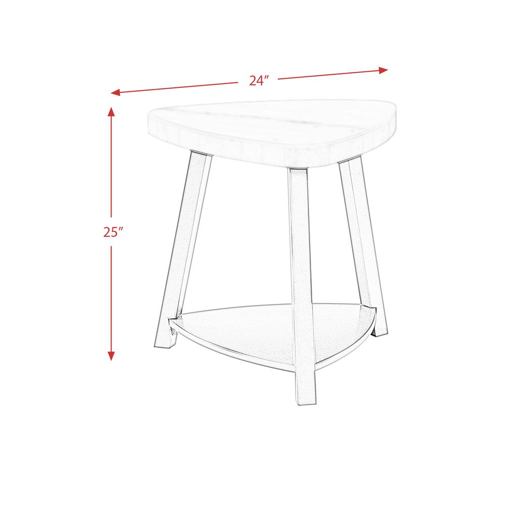 Lena White Marble Top End Table. Picture 1