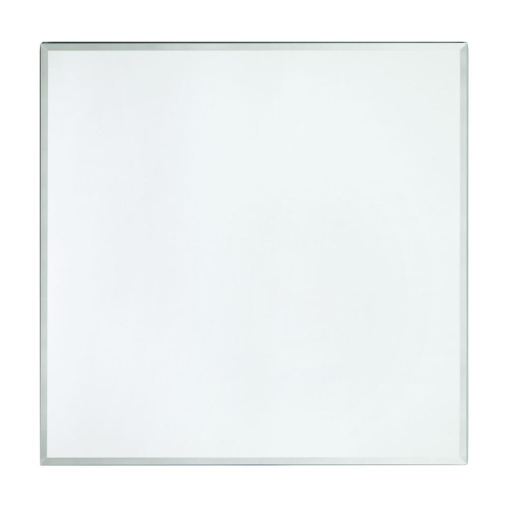 Picket House Furnishings Katie Square Mirrored End Table. Picture 4
