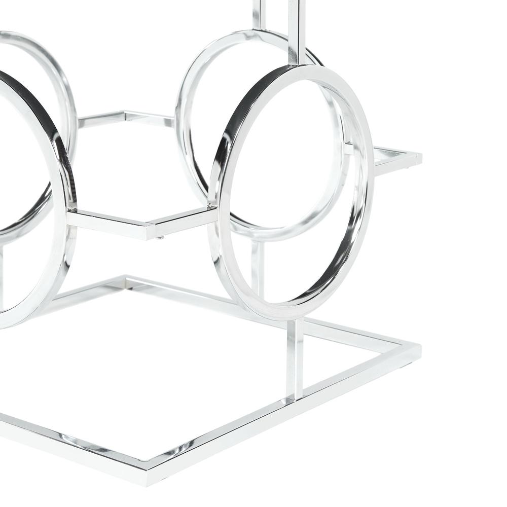 Picket House Furnishings Katie Square Mirrored End Table. Picture 7