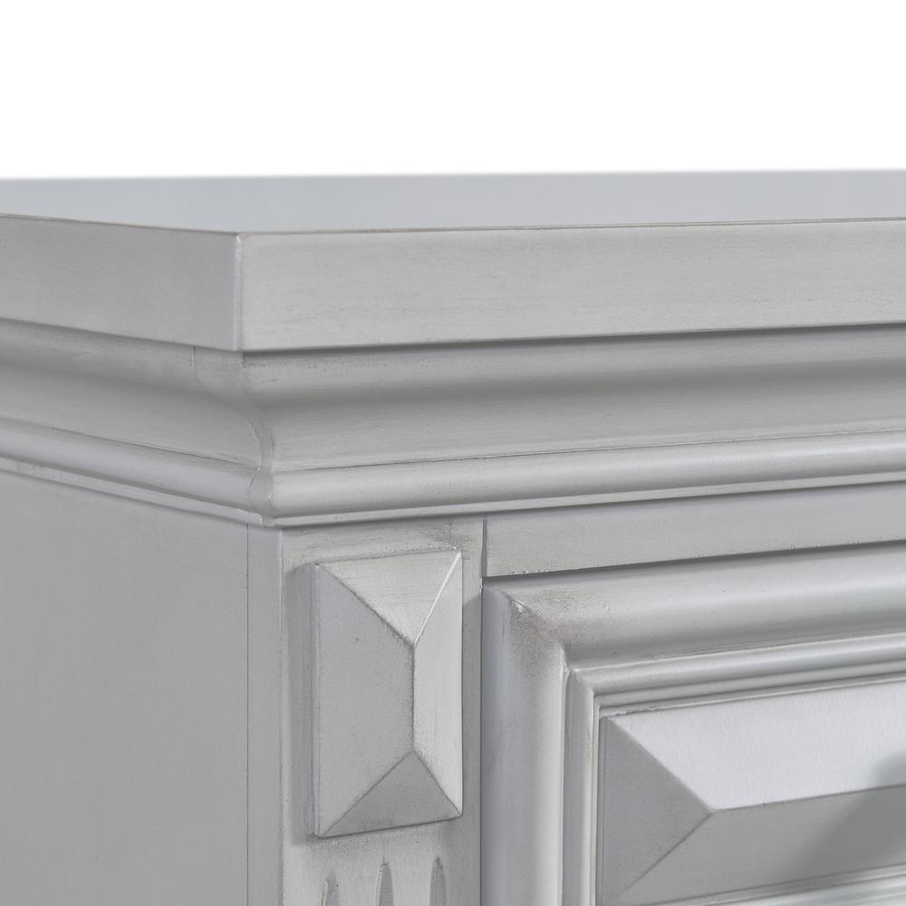 Picket House Furnishings Trent 2-Drawer Nightstand in Antique Grey. Picture 5