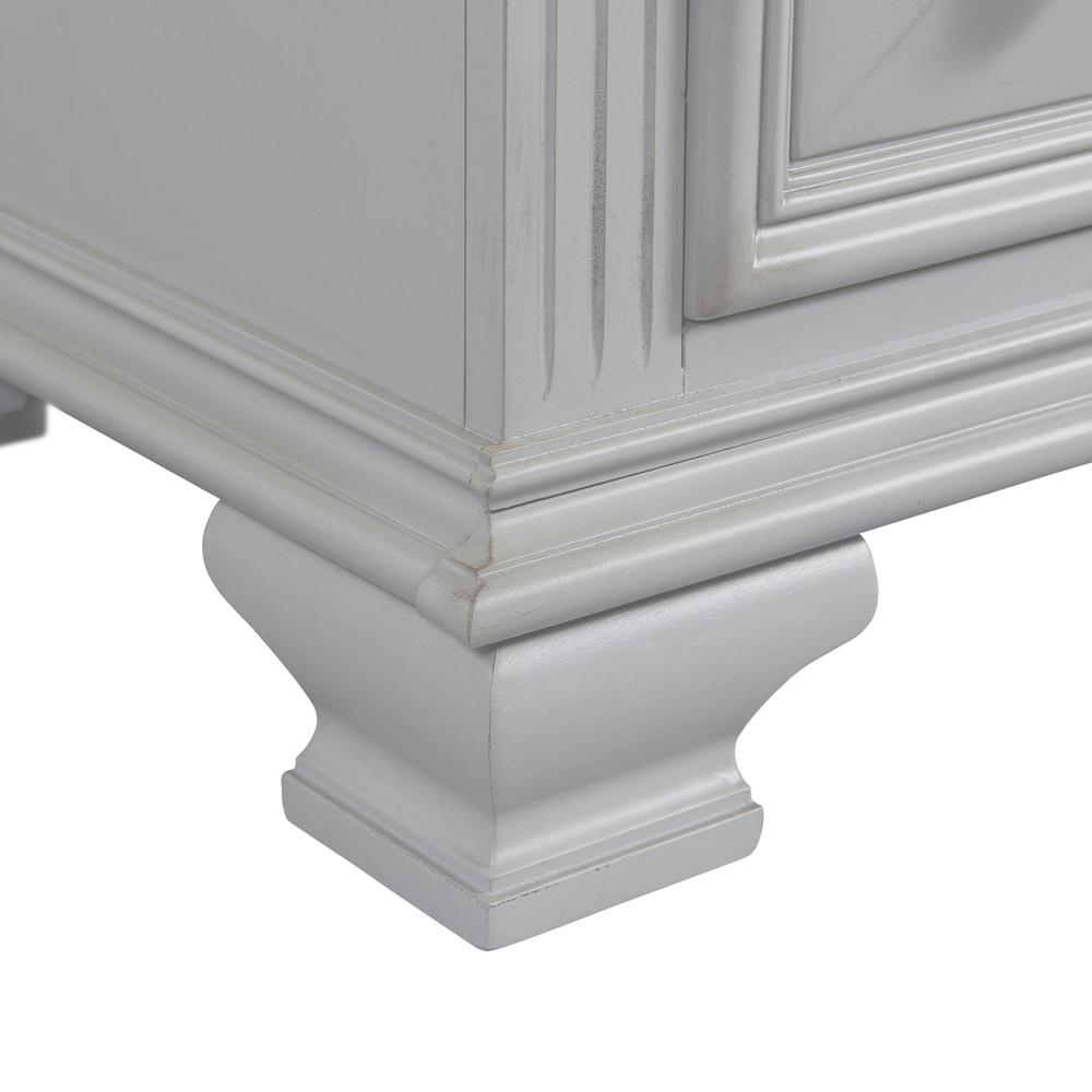 Picket House Furnishings Trent 2-Drawer Nightstand in Antique Grey. Picture 8