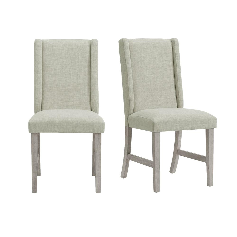 Holmes Dining Side Chair with Heirloom Fabric in White (2 Per Carton). Picture 1