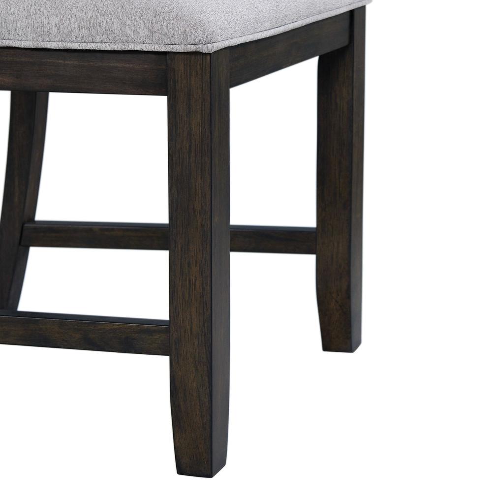 Picket House Furnishings Taylor Standard Height 5PC Dining Set-Table and Four Side Chairs in Walnut. Picture 8