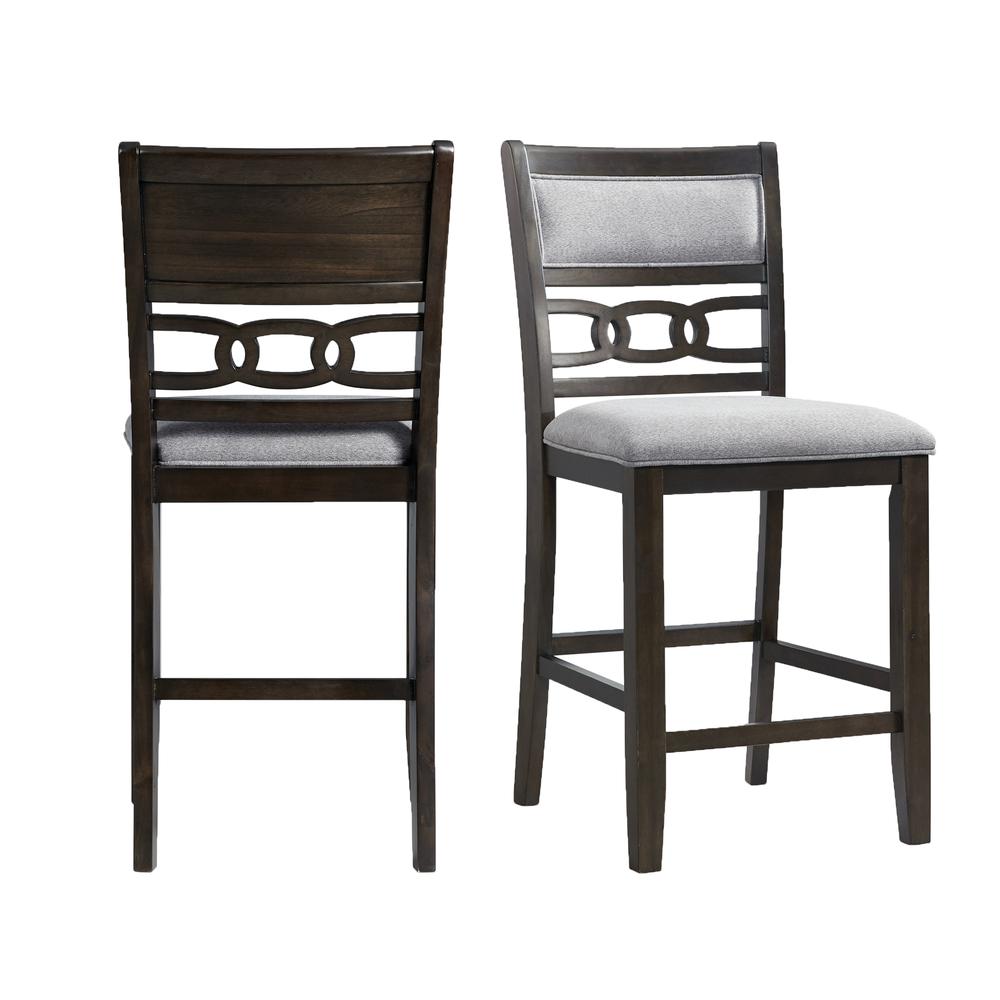 Taylor Counter Height Side Chair Set in Walnut. Picture 1