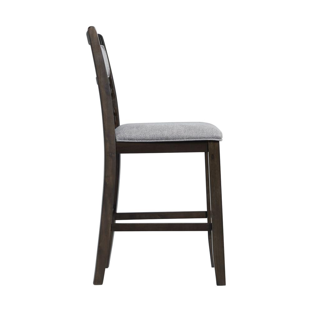 Taylor Counter Height Side Chair Set in Walnut. Picture 10