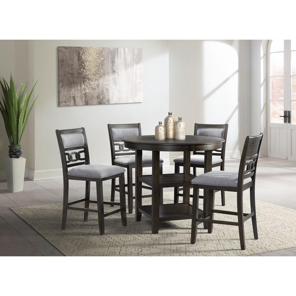 Taylor Counter Height Side Chair Set in Walnut. Picture 12