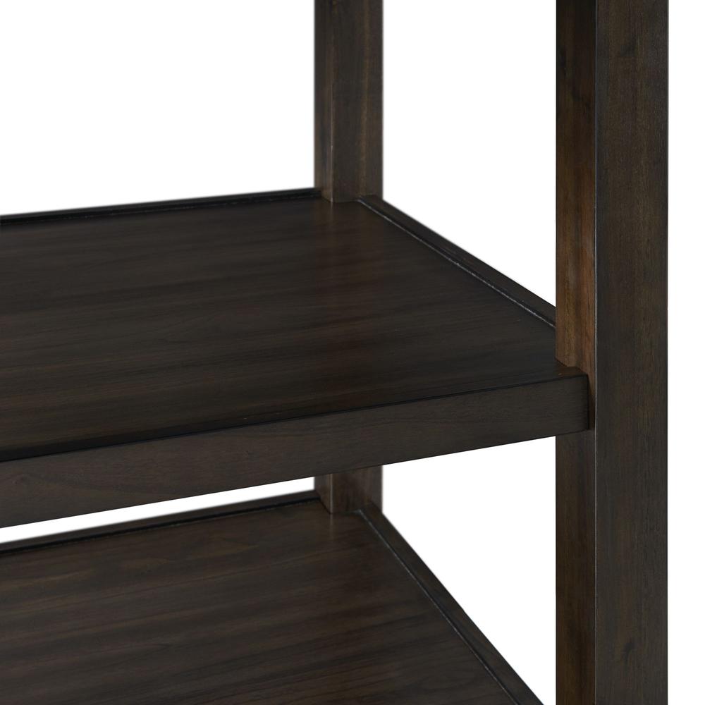 Counter Height 5PC Dining Set-Table and Four Faux Leather Side Chairs in Walnut. Picture 3