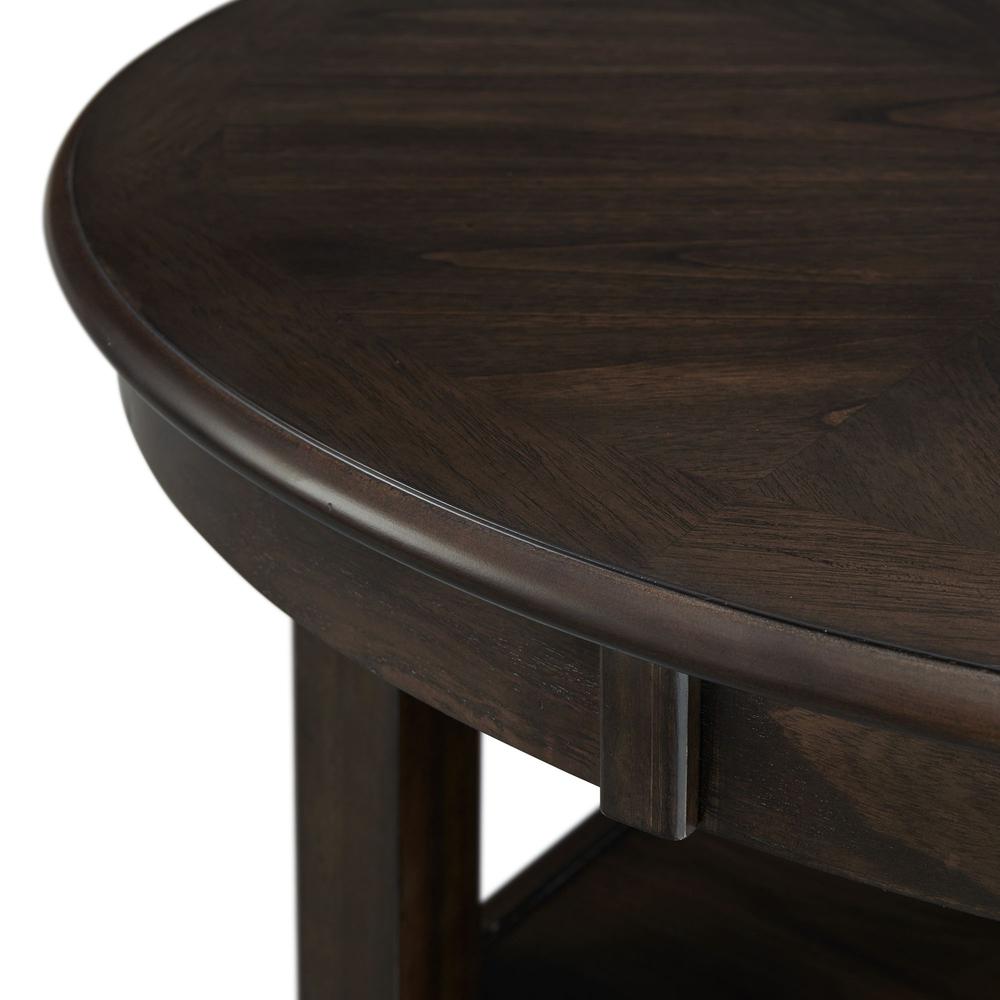 Counter Height 5PC Dining Set-Table and Four Faux Leather Side Chairs in Walnut. Picture 20