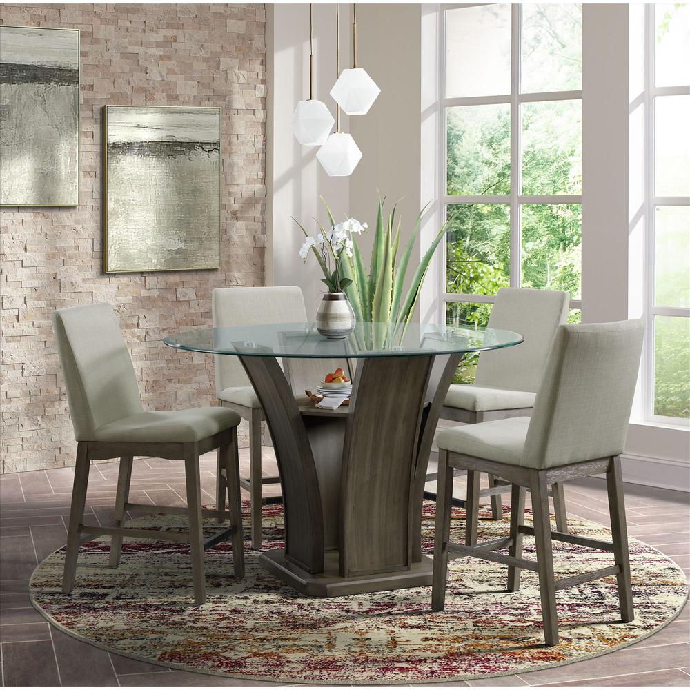Simms Counter Side Chair in Grey. Picture 2