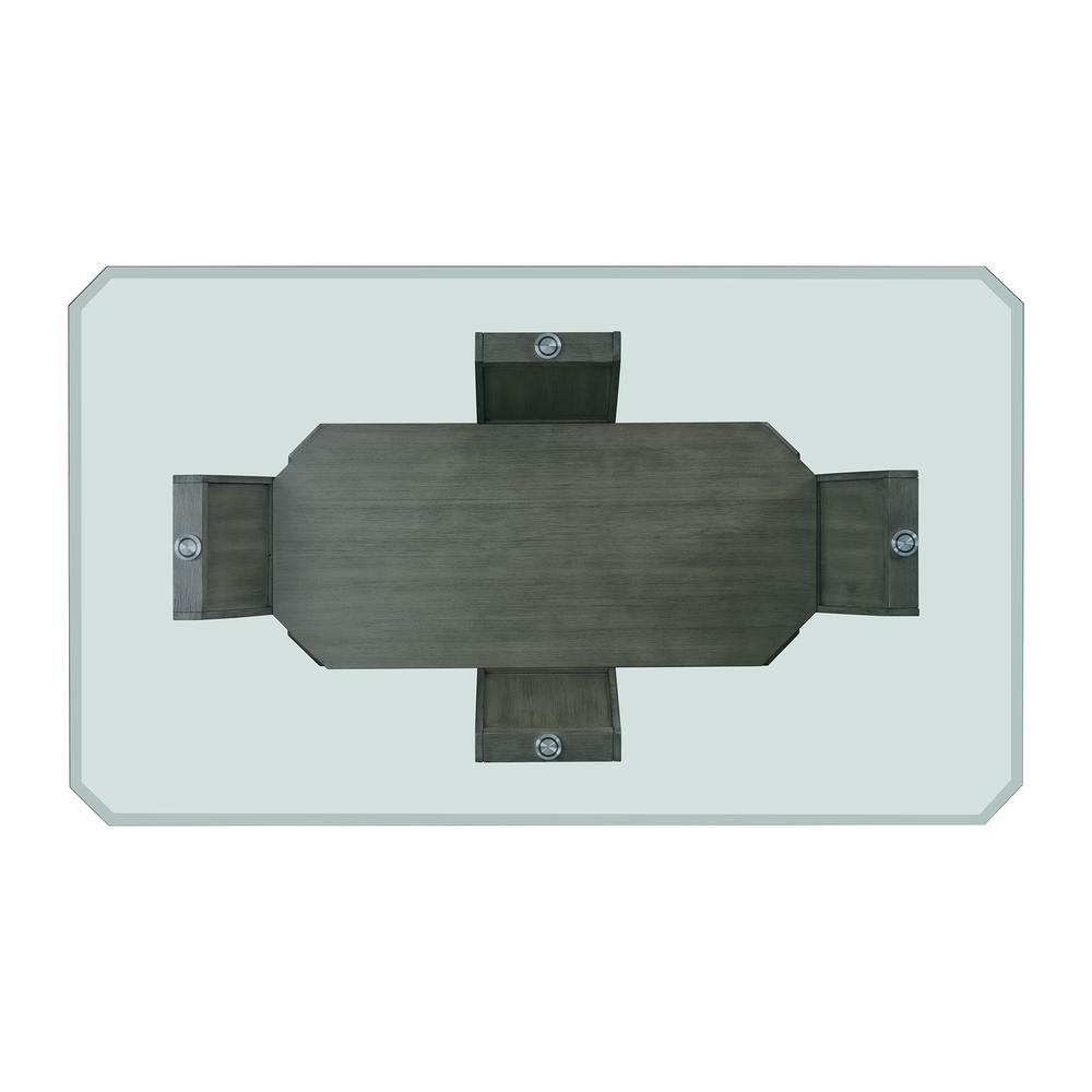 Picket House Furnishings Simms Rectangular Dining Table in Grey. Picture 4