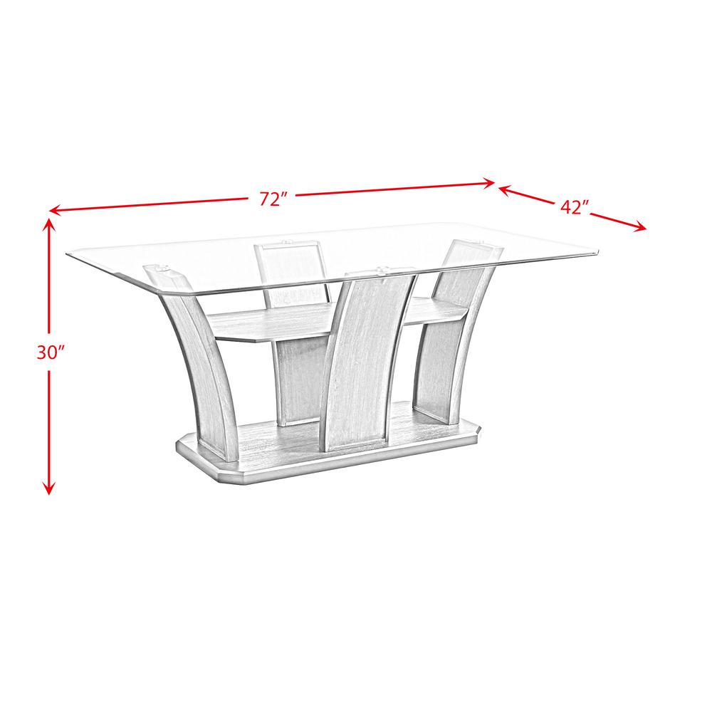 Picket House Furnishings Simms Rectangular Dining Table in Grey. Picture 7