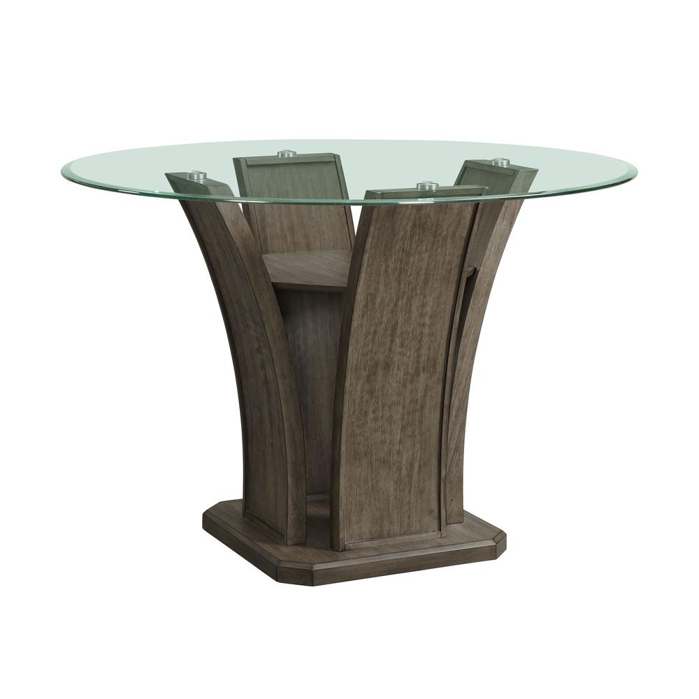 Simms Round Counter Dining Table in Grey. Picture 2