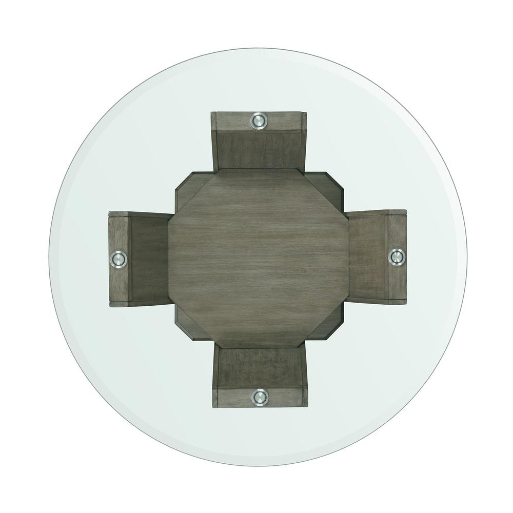 Simms Round Counter Dining Table in Grey. Picture 4