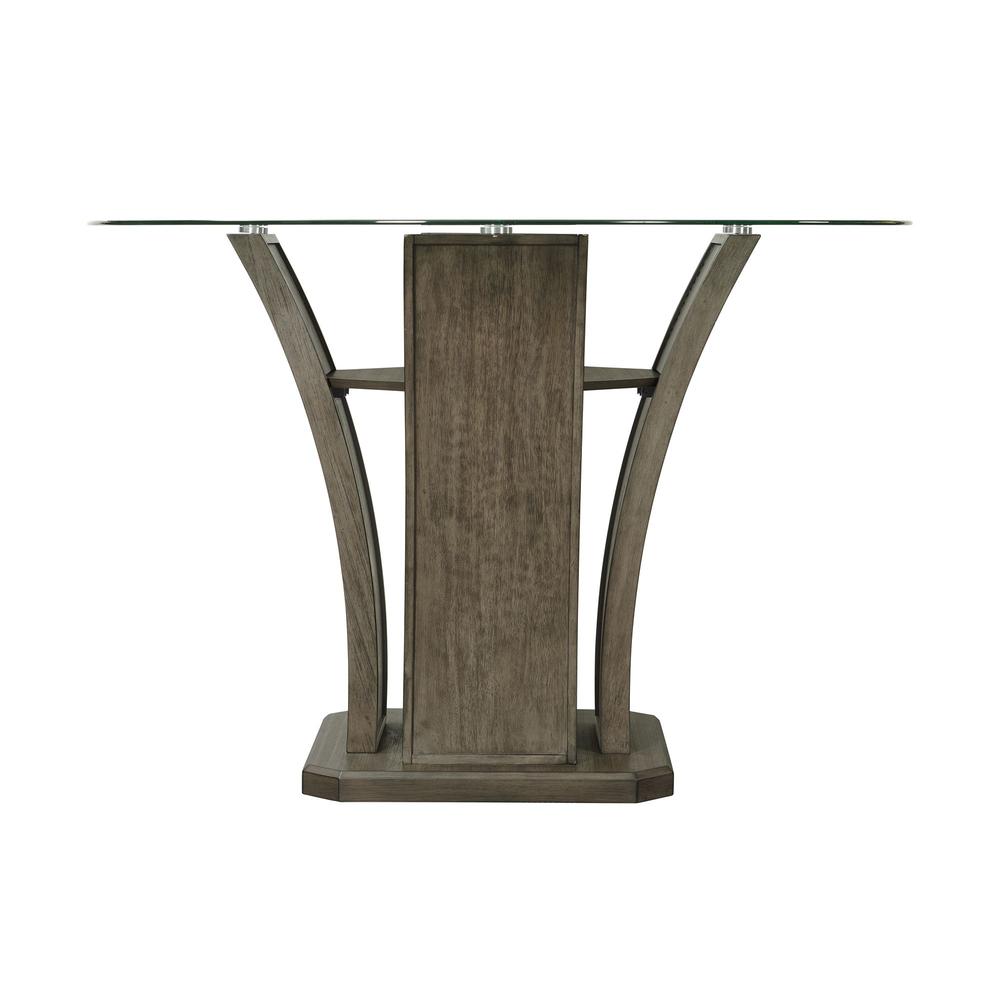 Simms Round Counter Dining Table in Grey. Picture 3