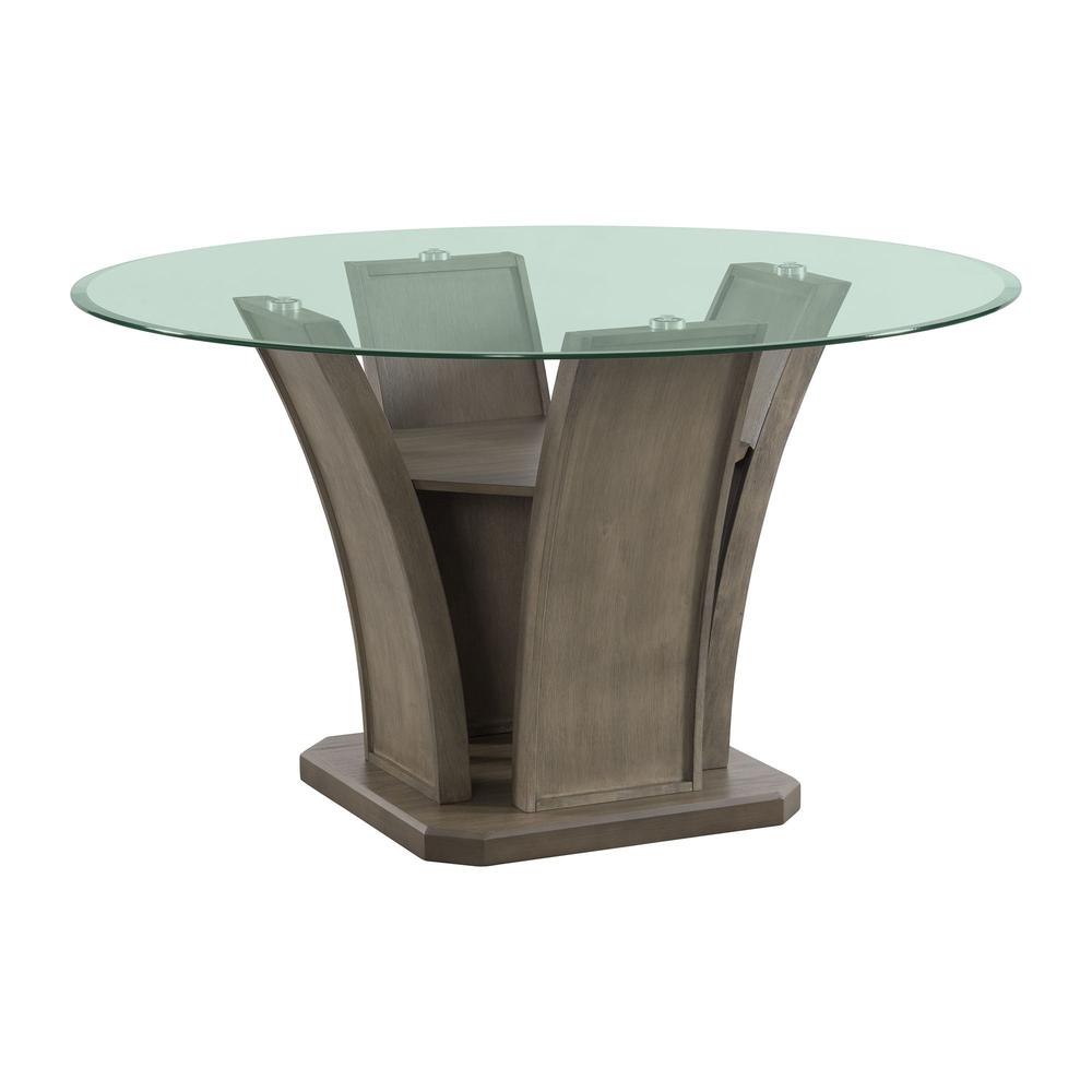Simms Round Dining Table in Grey. Picture 2