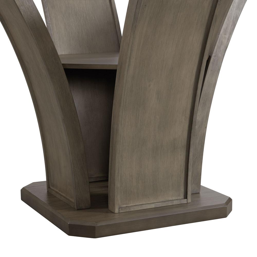 Simms Round Dining Table in Grey. Picture 5