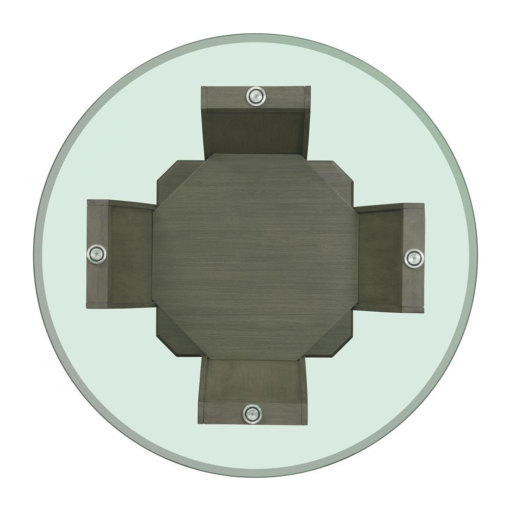 Simms Round Dining Table in Grey. Picture 4