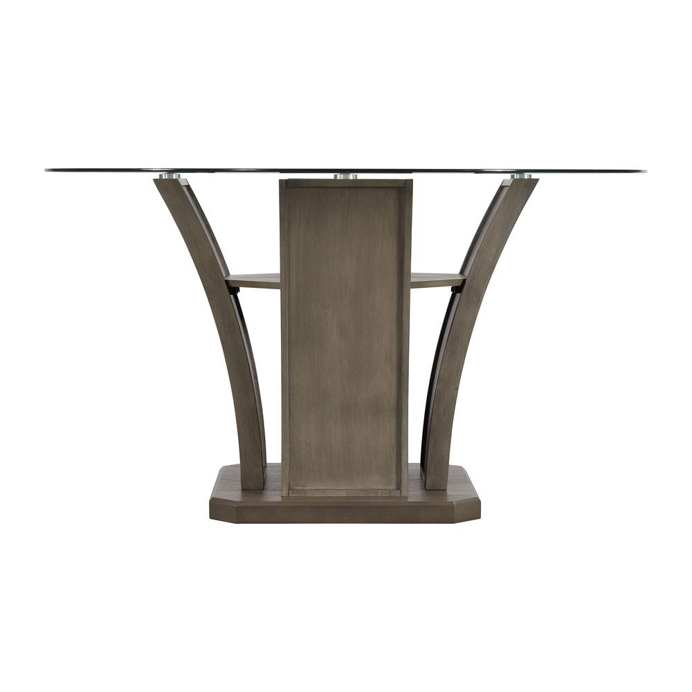Simms Round Dining Table in Grey. Picture 3