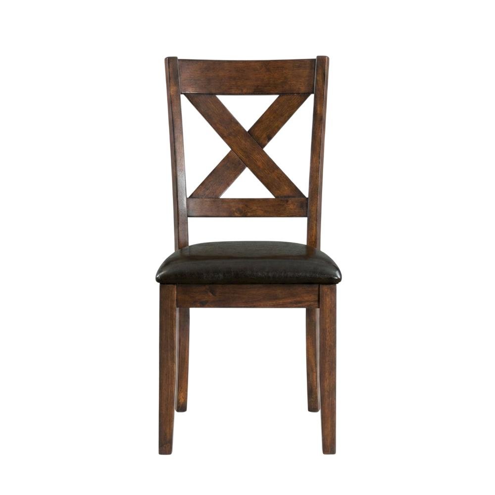 Polyester Transitional Style Standard Height Dining Side Chair, Espresso. Picture 1
