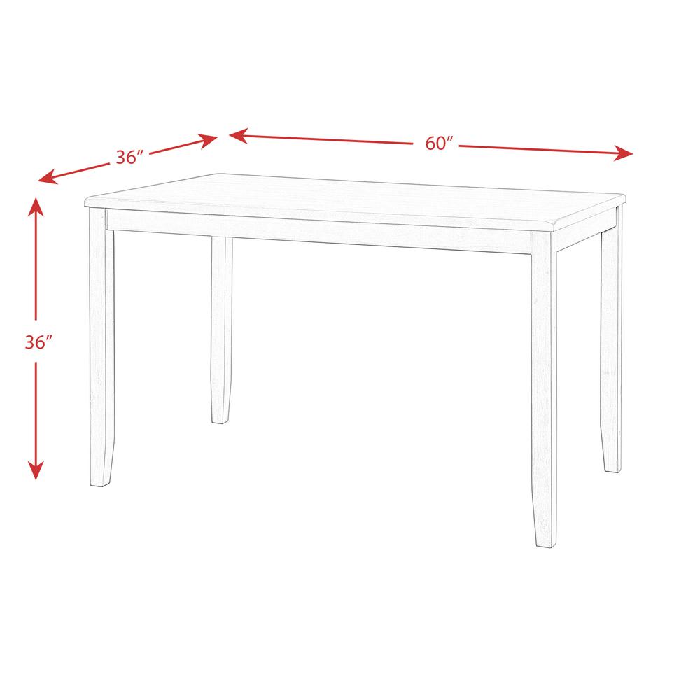 Alexa 7PC Counter Height Dining Set in Gray. Picture 8