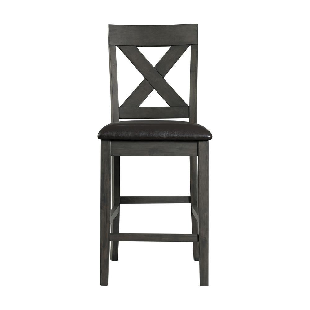 Alexa 7PC Counter Height Dining Set in Gray. Picture 14