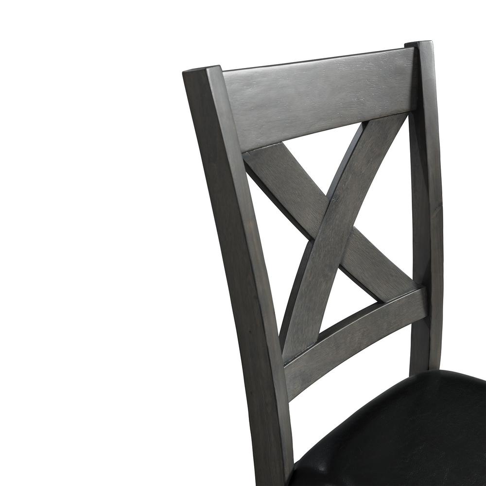 Alexa 7PC Standard Height Dining Set in Gray. Picture 5