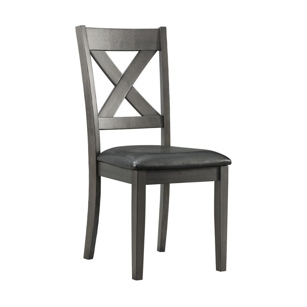 Alexa 7PC Standard Height Dining Set in Gray. Picture 13