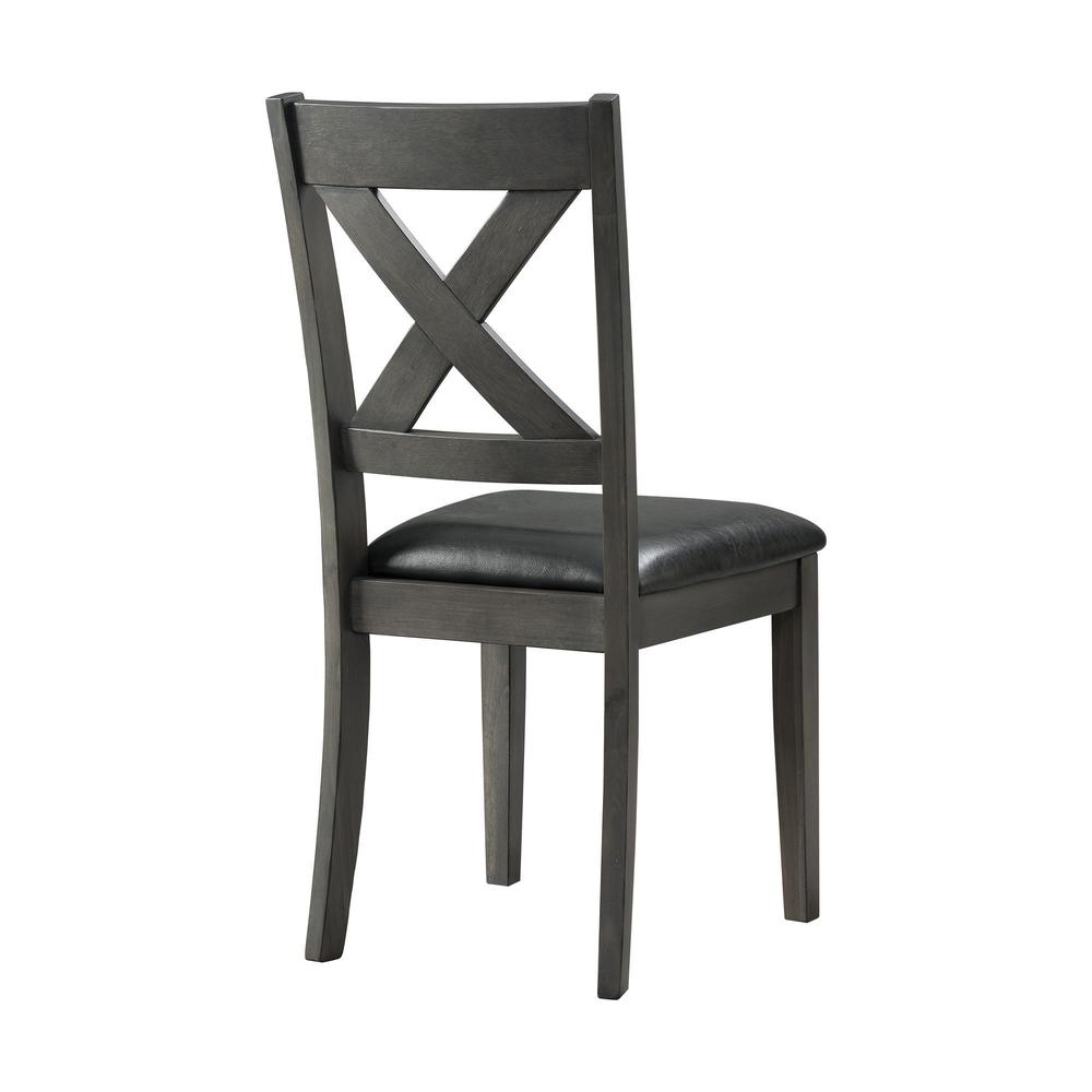 Alexa 7PC Standard Height Dining Set in Gray. Picture 16