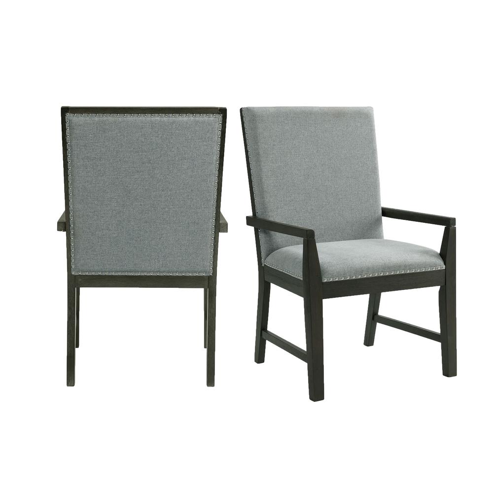 Holden Standard Height Arm Chair Set in Gray. Picture 1