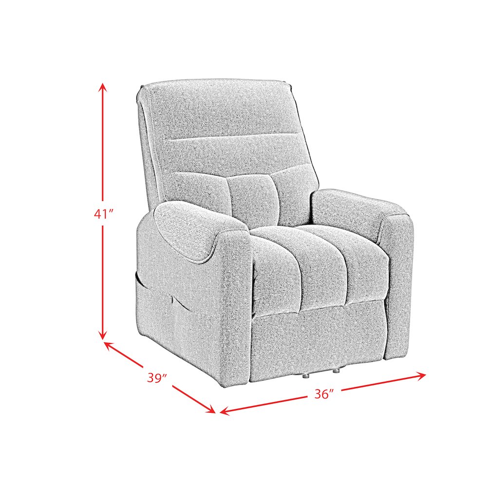 Parker Power Lift Chair in Sahara Black. Picture 10