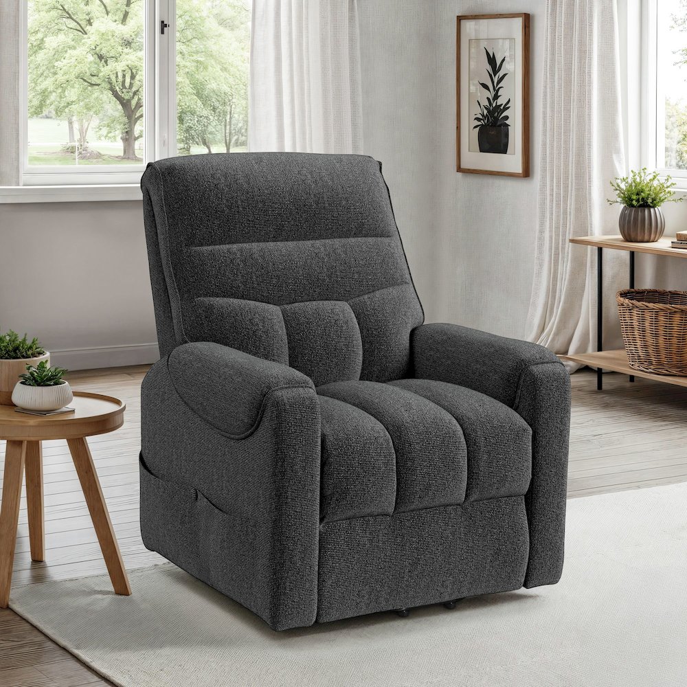Parker Power Lift Chair in Sahara Black. Picture 2