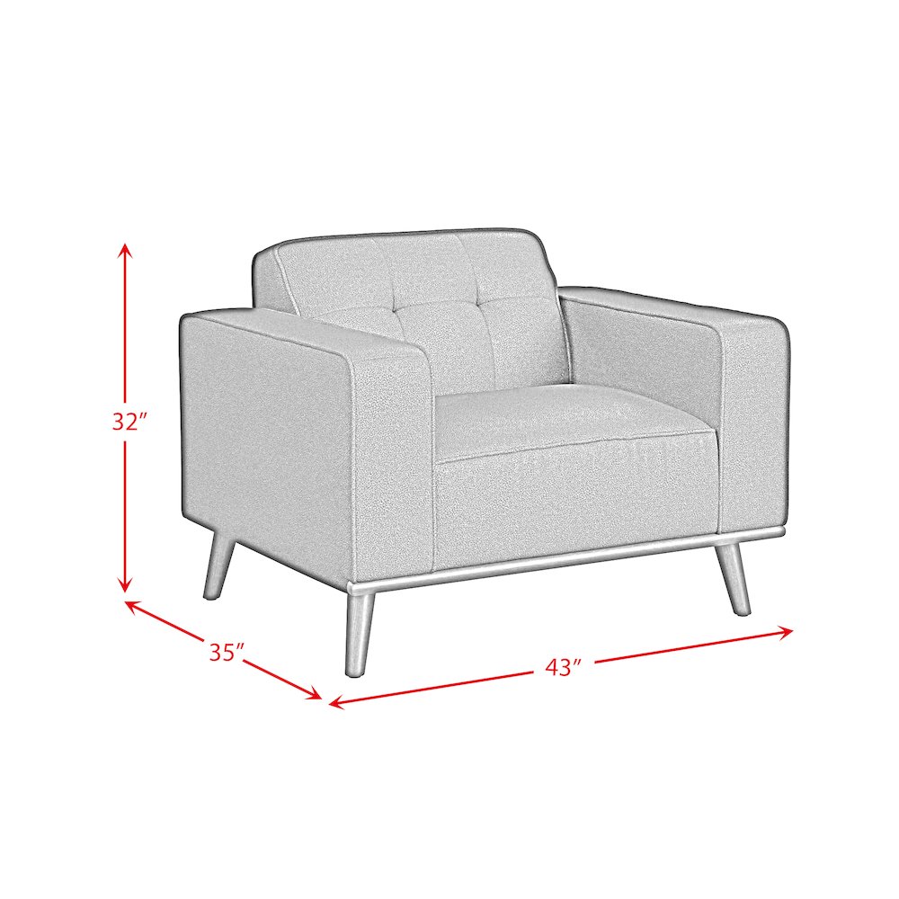 Destiny 3PC Living Room Set in Pebble Tan-Sofa, Loveseat & Chair. Picture 10