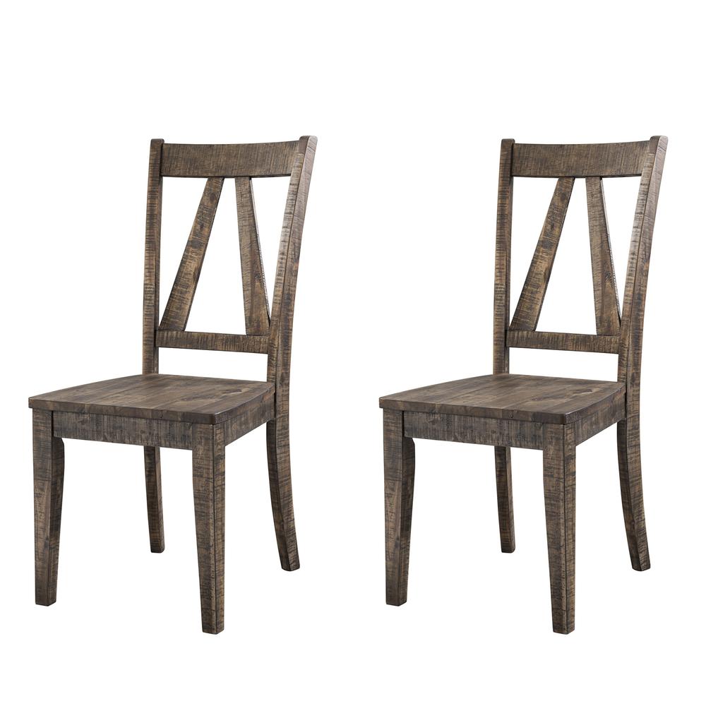 Flynn 7PC Dining Set-Table & 6 Wooden Side Chairs. Picture 16