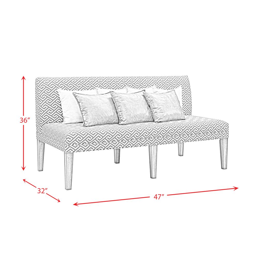 Picket House Furnishings Hayward Upholstered Dining Settee. Picture 2