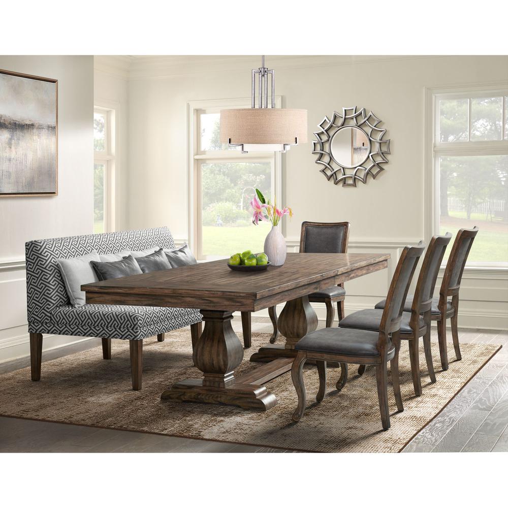 Hayward 6PC Dining Set-Table, Four Chairs and Settee. Picture 1