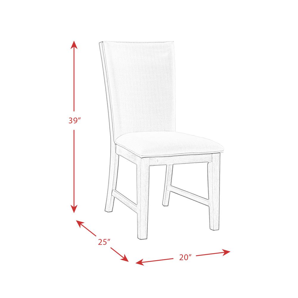 Jasper 7PC Dining Set-Table & Six Upholstered Side Chairs. Picture 8