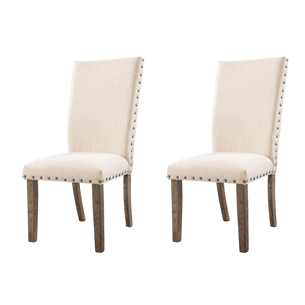 Dex 7PC Dining Set-Table & 6 Upholstered Side Chairs. Picture 7