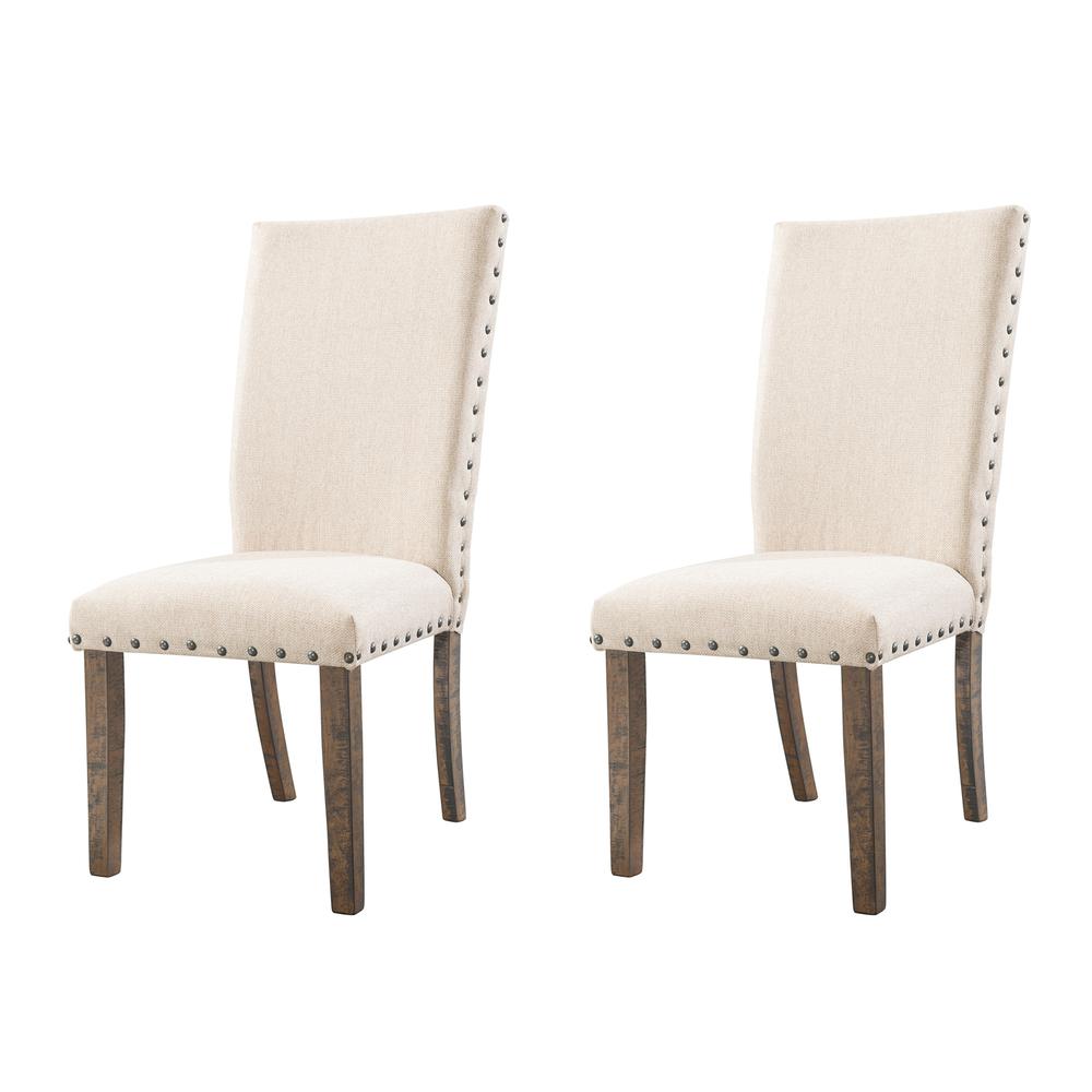 Dex 6PC Dining Set-Table, 4 Upholstered Side Chairs & Bench. Picture 9