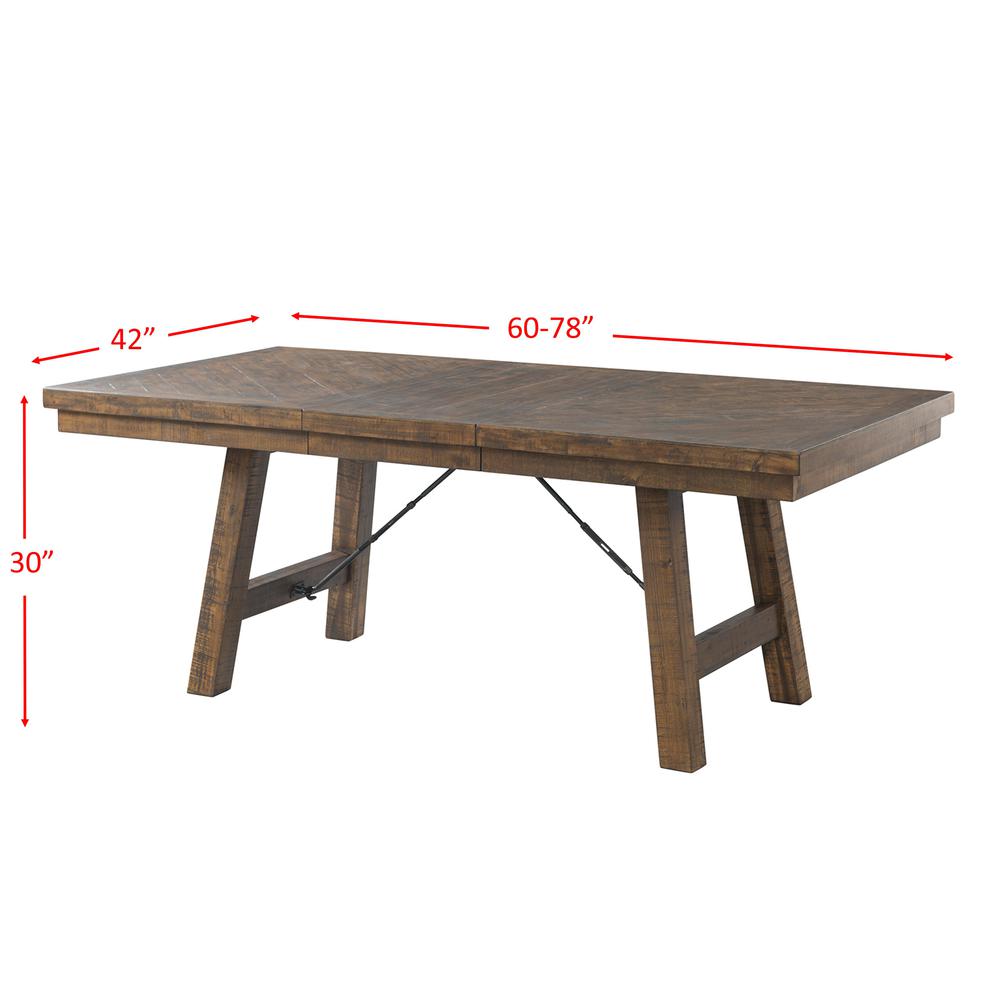 Dex 5PC Dining Set-Table, 4 Ladder Side Chairs. Picture 9