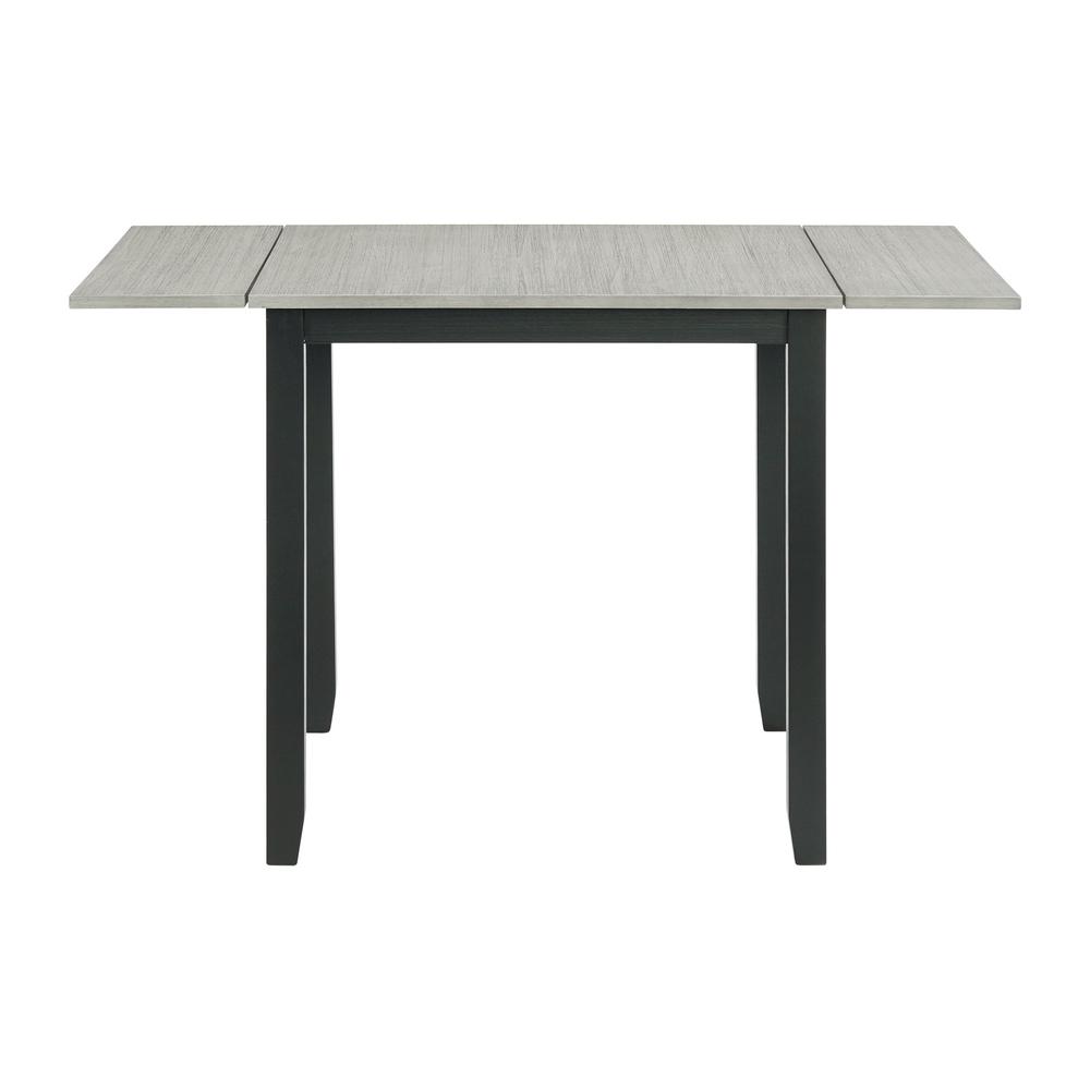 Tuttle 3PC Drop Leaf Dining Set in Gray-Table & Two Chairs. Picture 15
