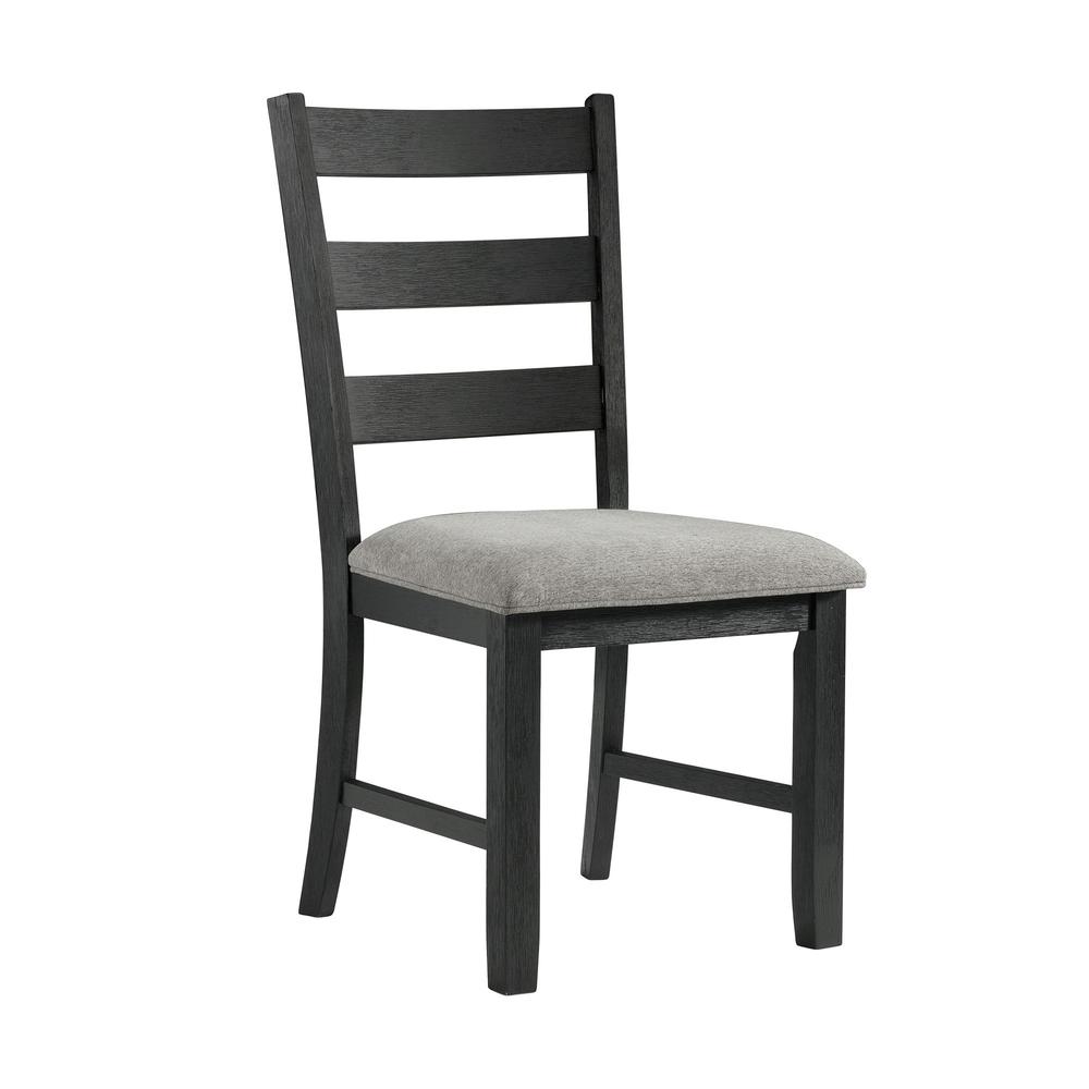 Tuttle 3PC Drop Leaf Dining Set in Gray-Table & Two Chairs. Picture 17