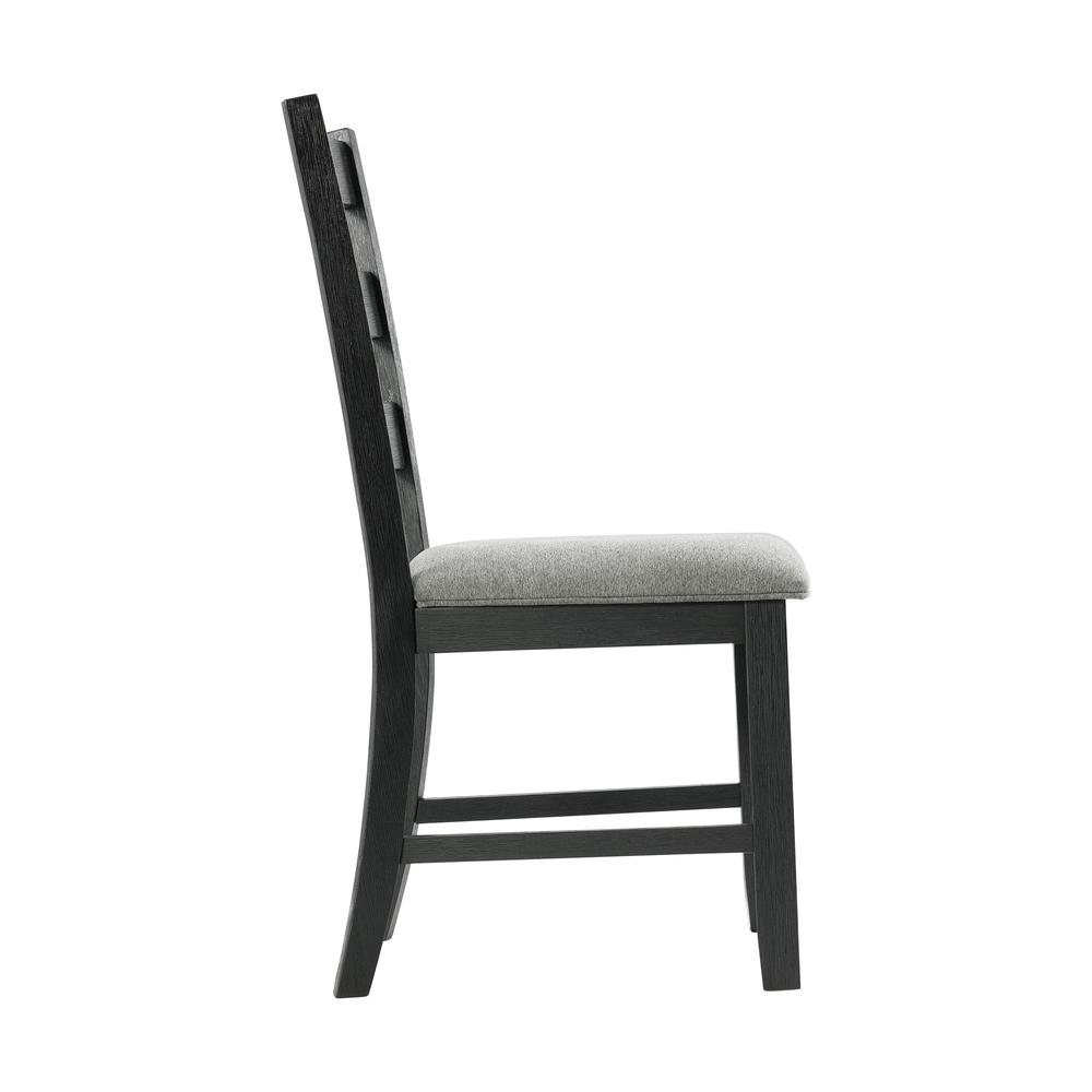 Tuttle 3PC Drop Leaf Dining Set in Gray-Table & Two Chairs. Picture 19