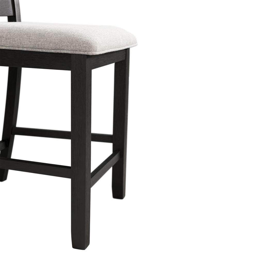 Kona Gray 5PC Counter Height Dining Set-Table & Four Chairs. Picture 6